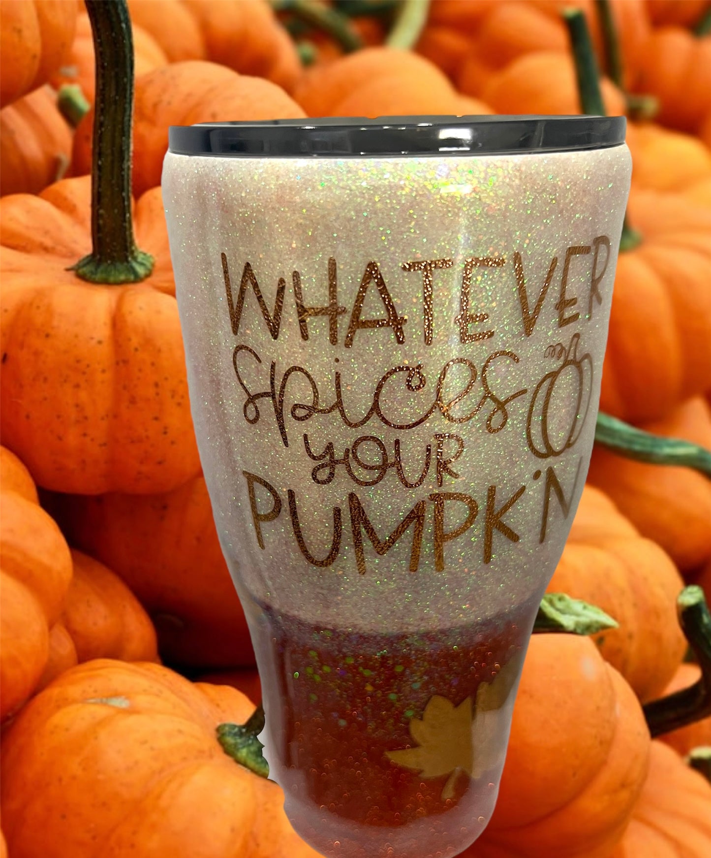 30oz curve Fall tumbler-Whatever spices your pumpkin 🎃