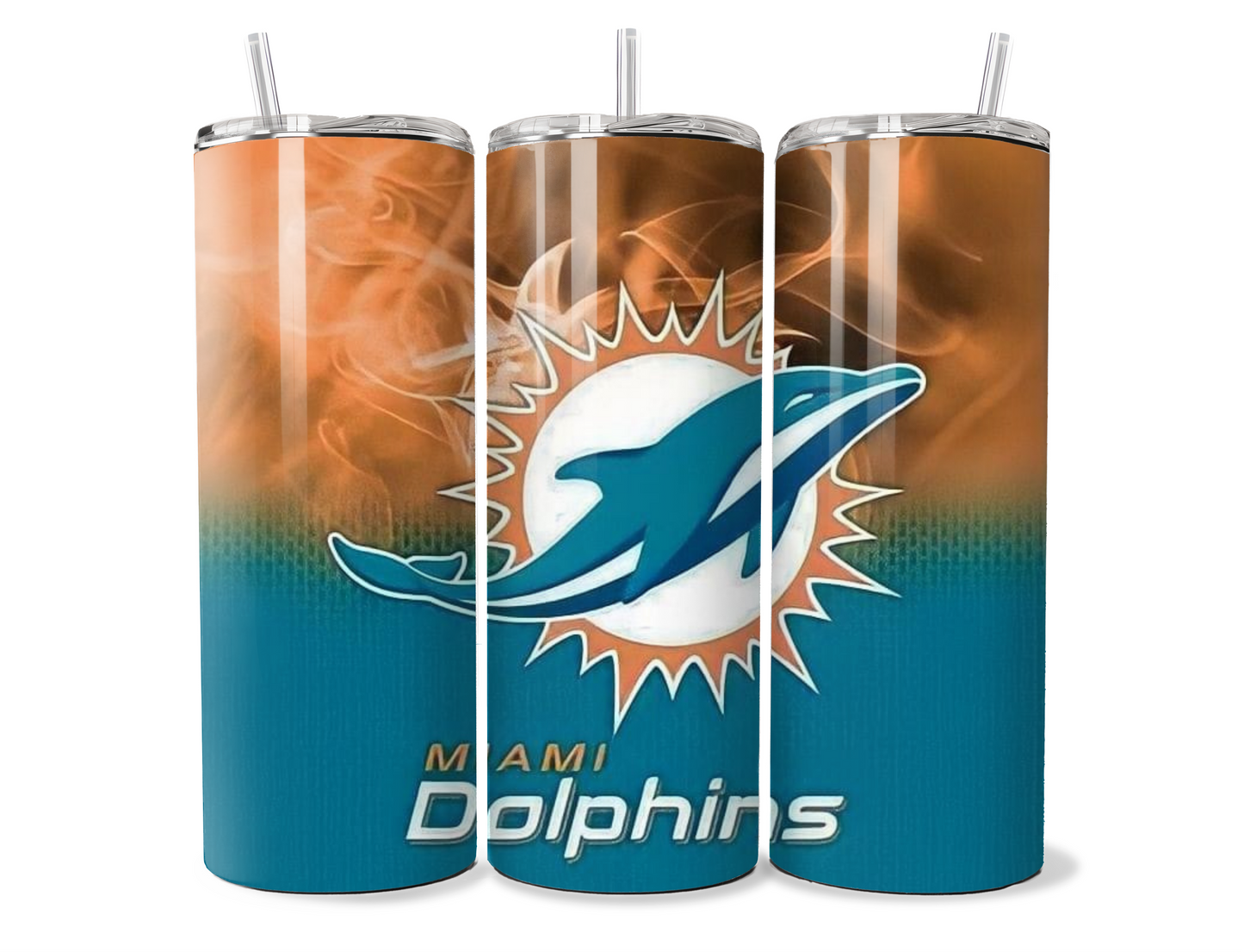 Dolphins fan tumbler