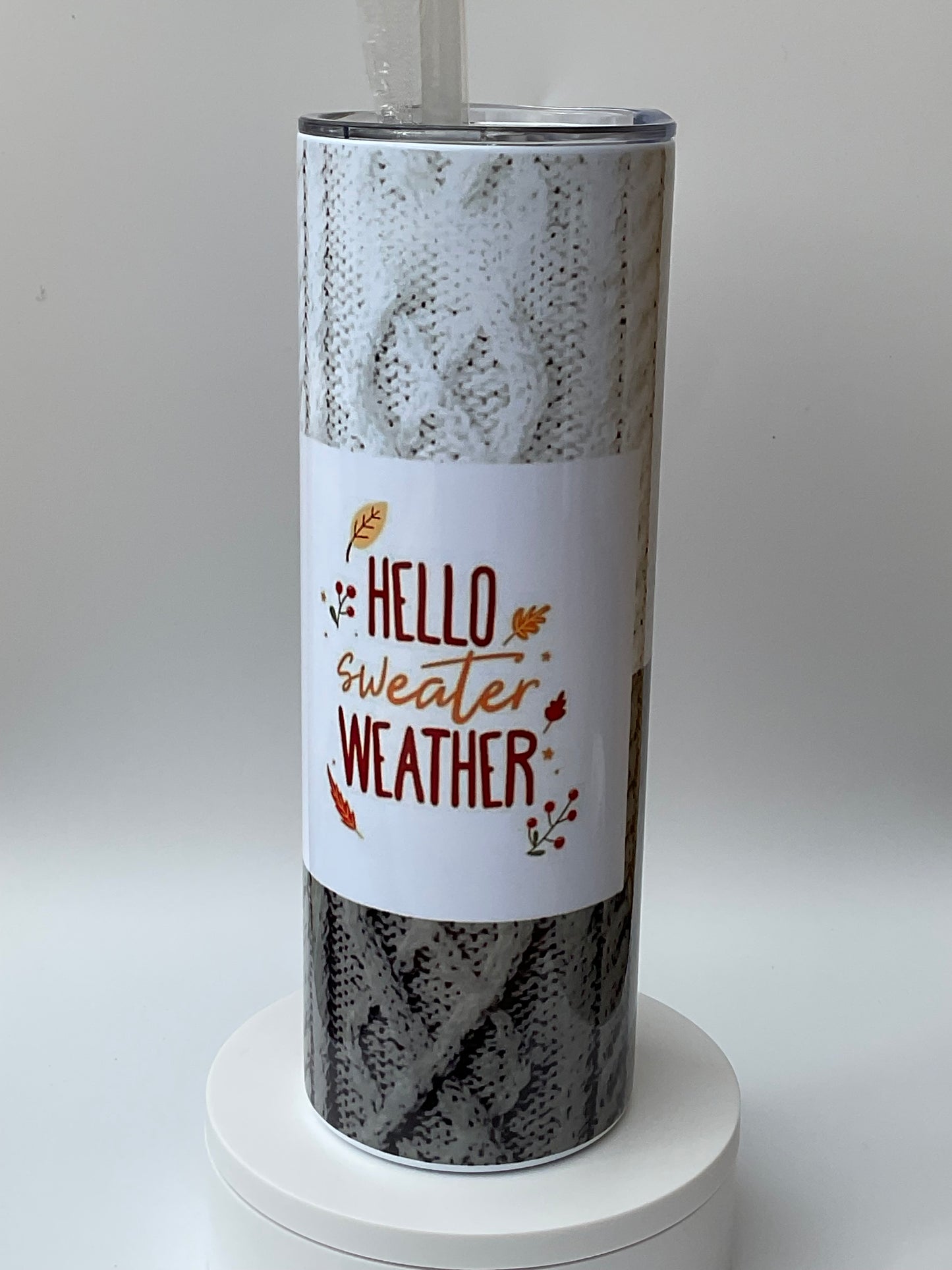 20oz-Hello sweater weather tumbler