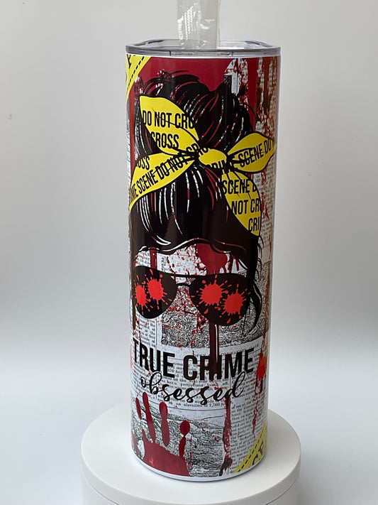 20oz- crime scene obsessed tumbler