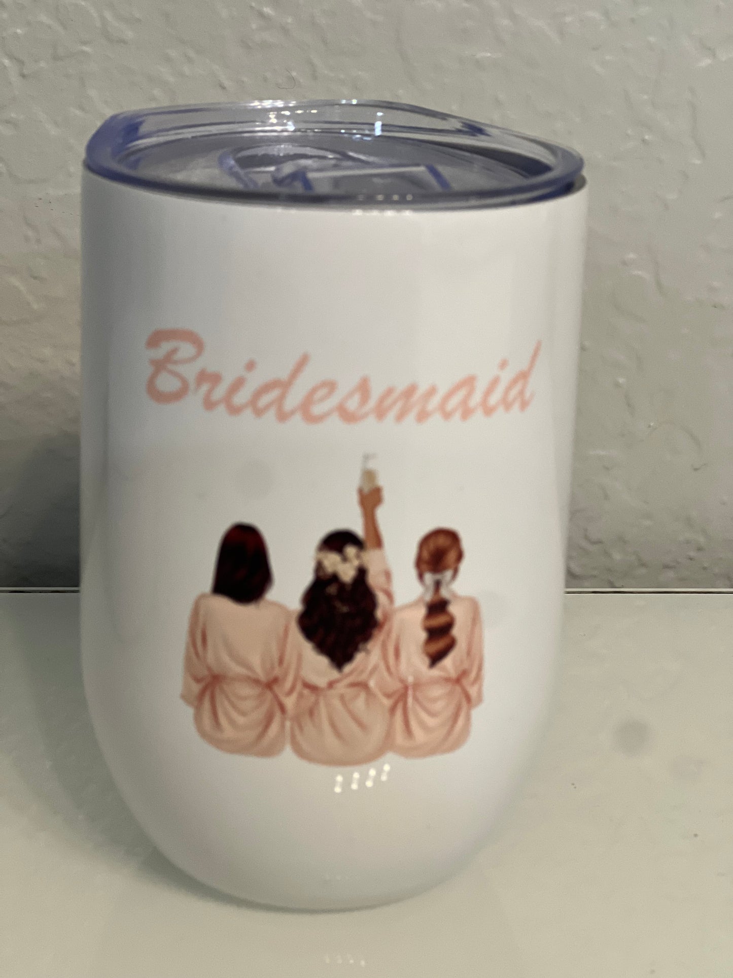 Bridesmaids wine tumbler