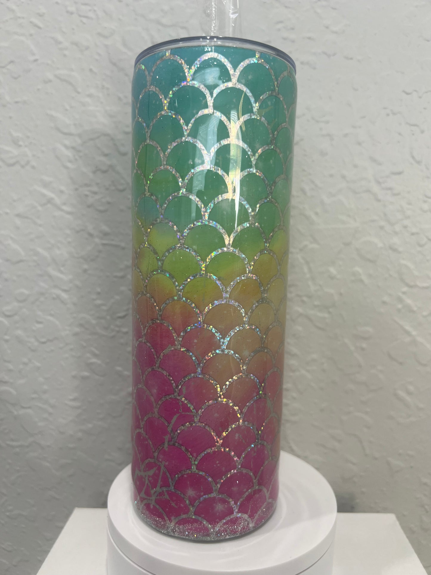 20oz Mermaid scale tumbler