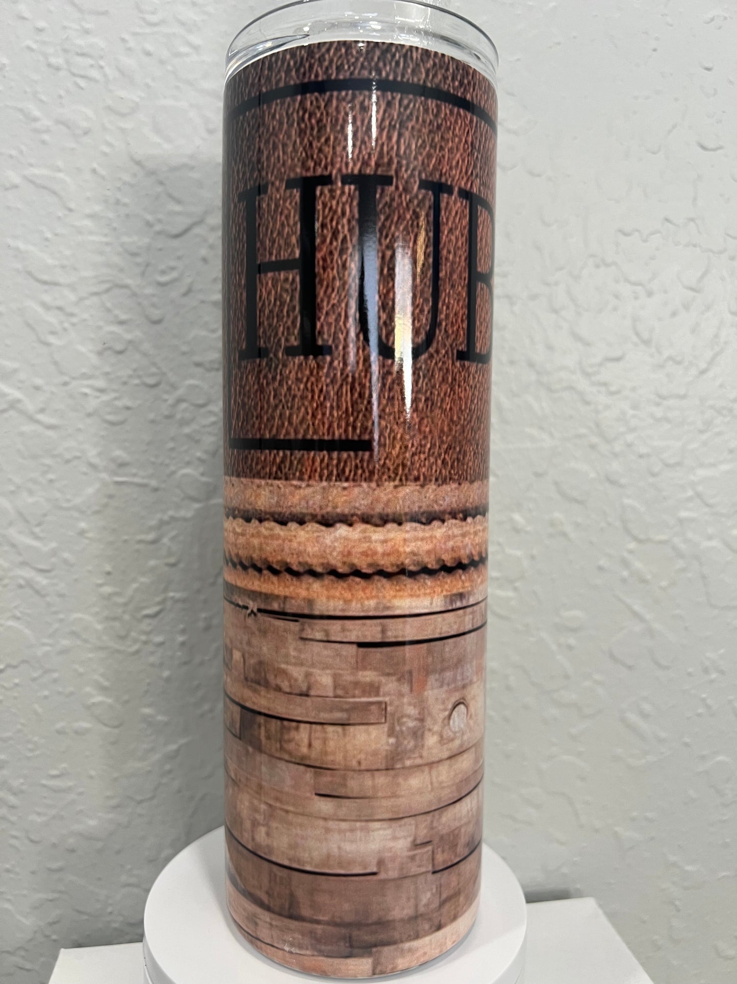 30oz wooden themed “Hubby” tumbler