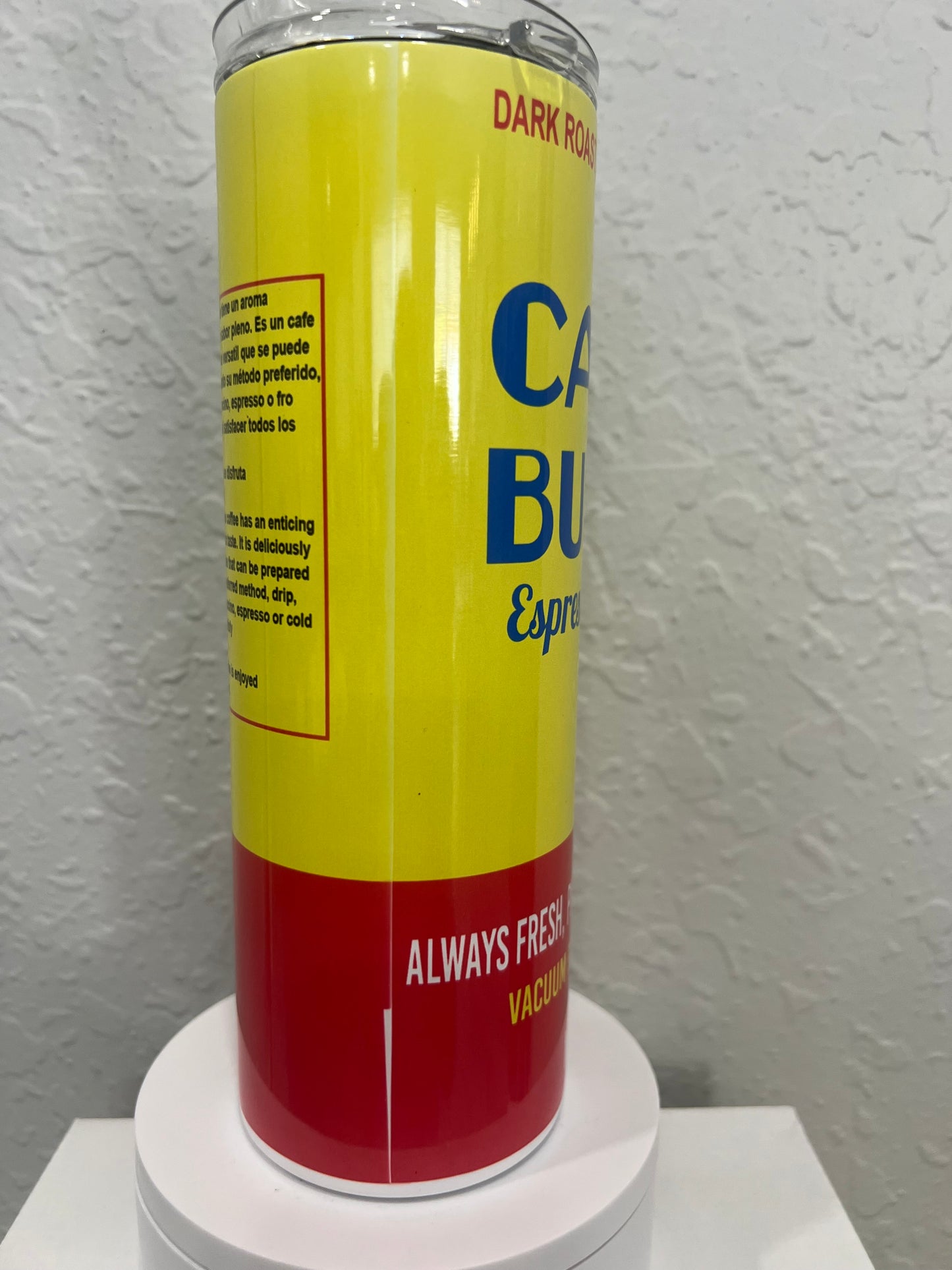 20oz Cafe Bustelo tumbler