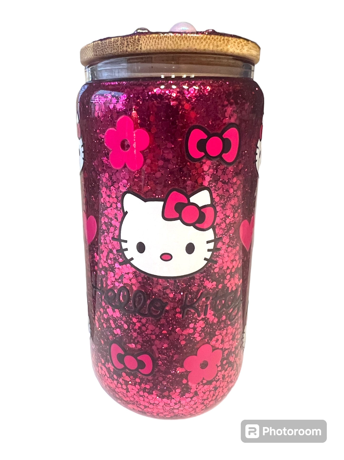 Hello Kitty Glass Can