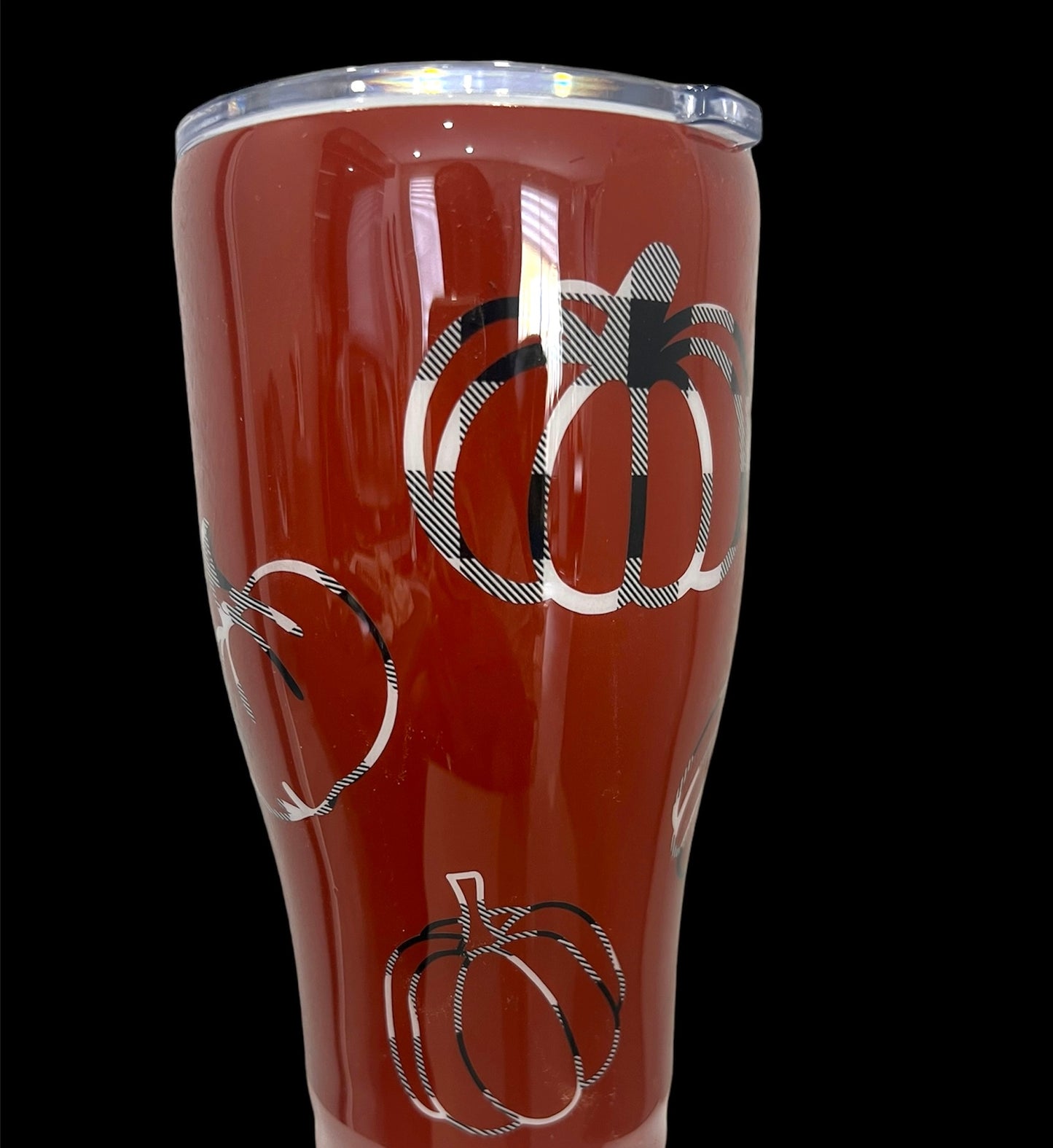 30oz curve- Red fall themed tumbler