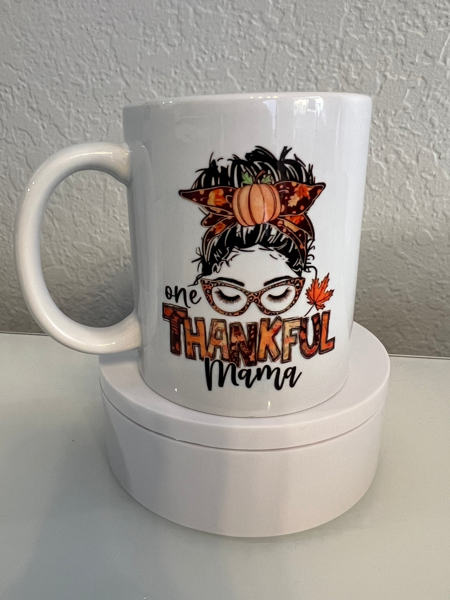 One Thankful Mama- Fall coffee mug