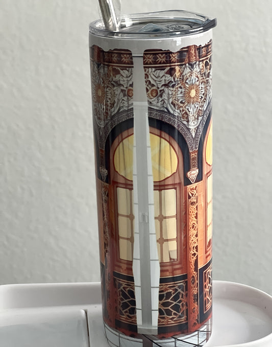 20oz Moroccan curtains tumbler