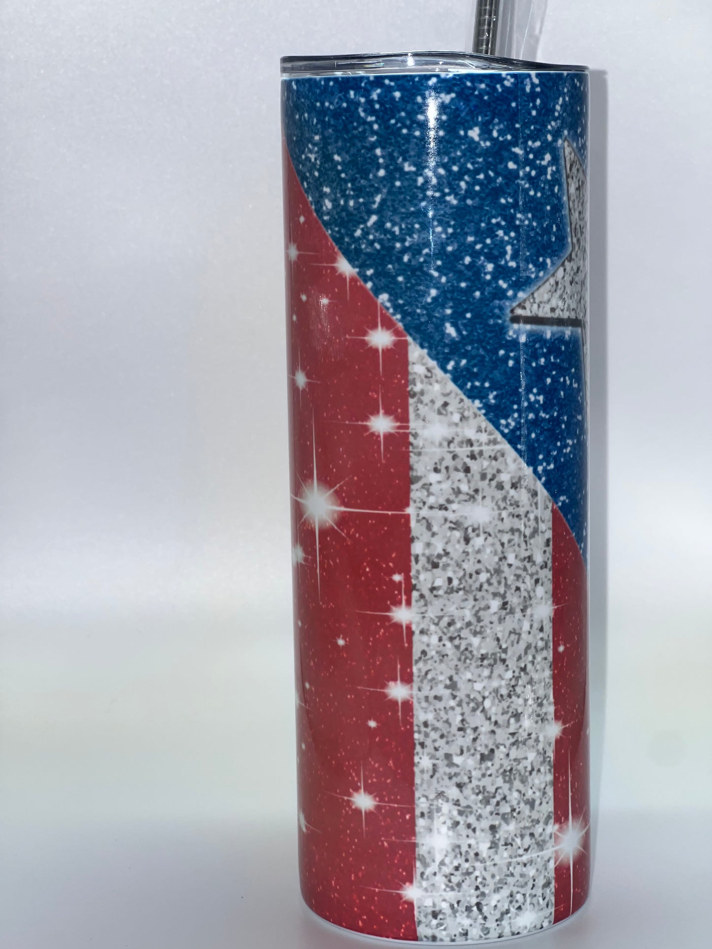 20oz Puerto Rico flag tumbler