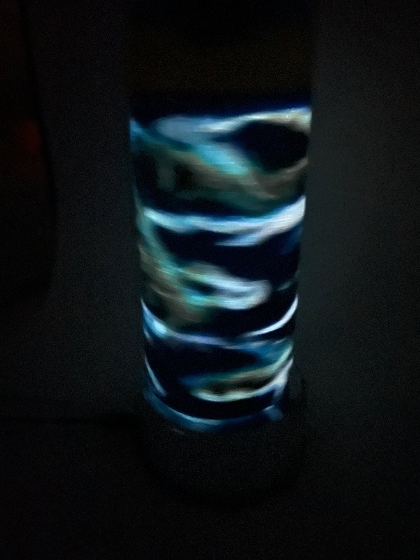 Glow in the dark kids water bottle.