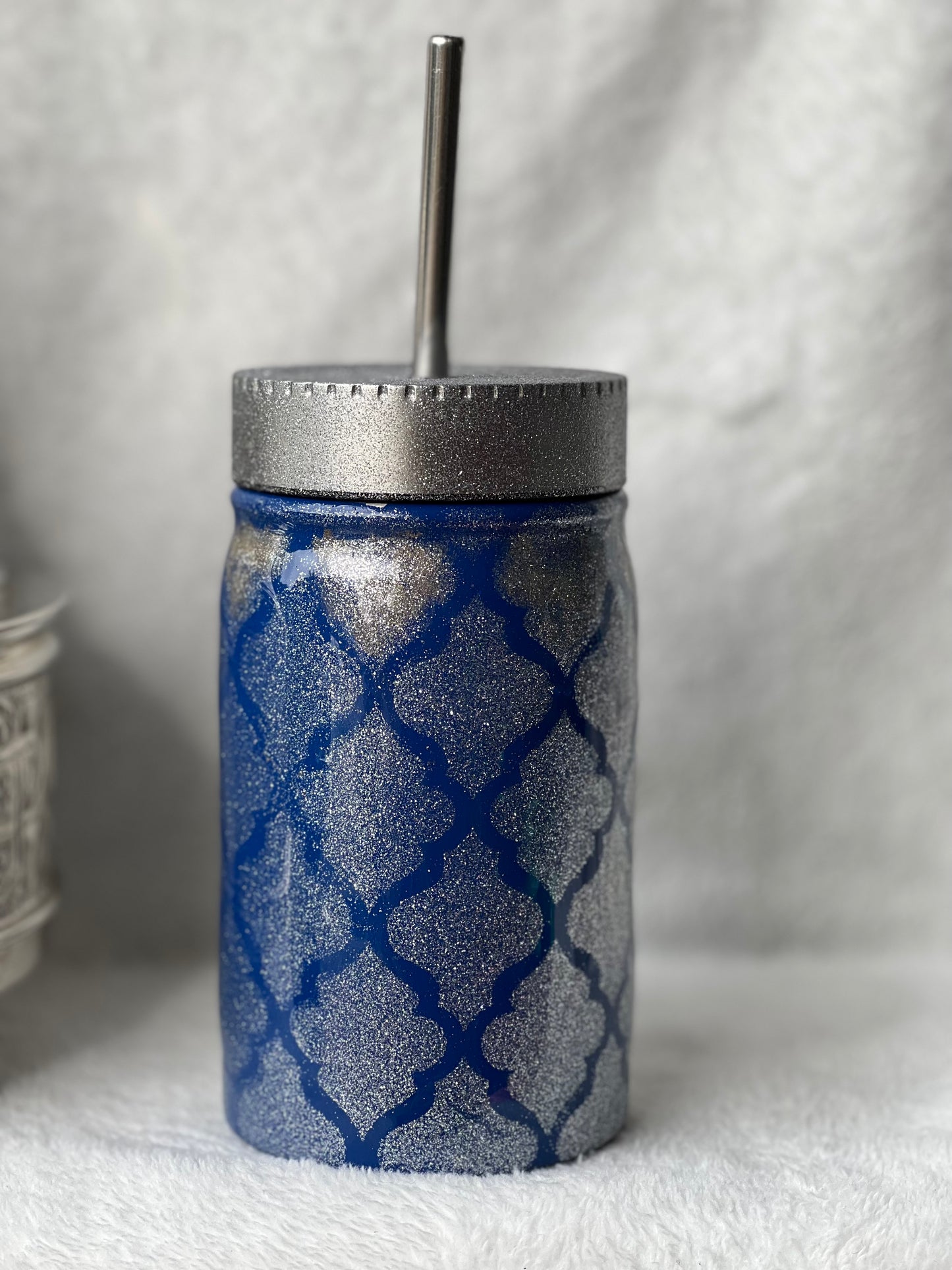 Mason jar-Moroccon blue