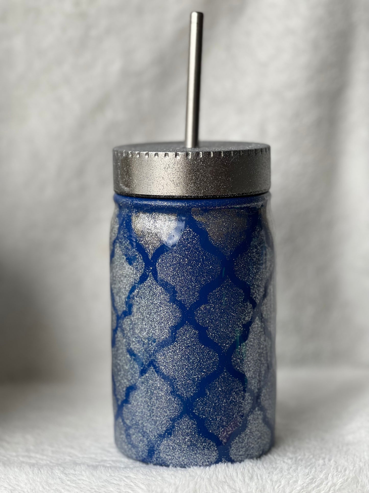 Mason jar-Moroccon blue