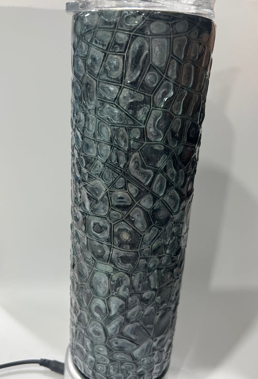 30oz Crocodile textured skin tumbler